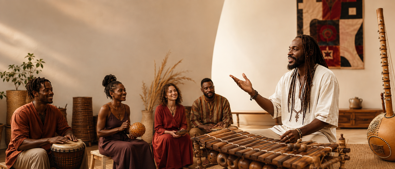 Cours de musique et de culture africaine à NAMUN School